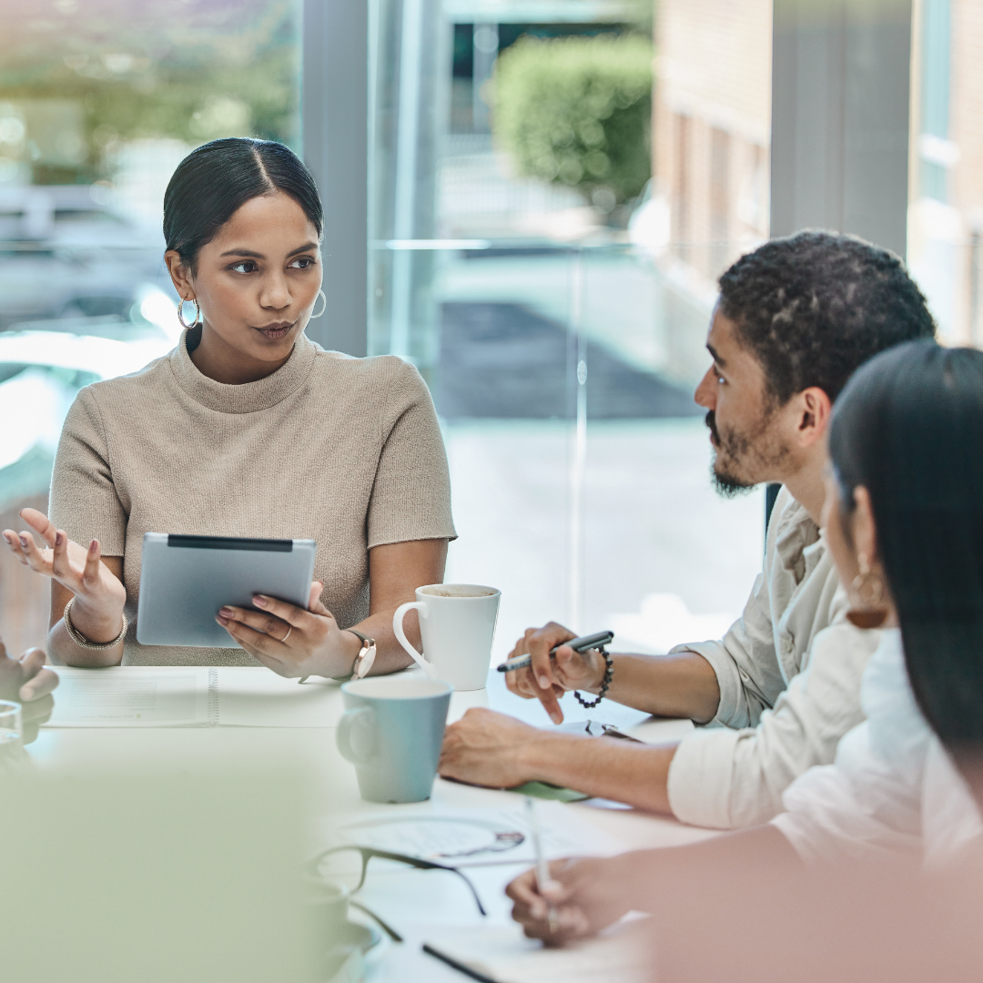 Nonprofit team co-designing inclusive decision-making and meeting processes