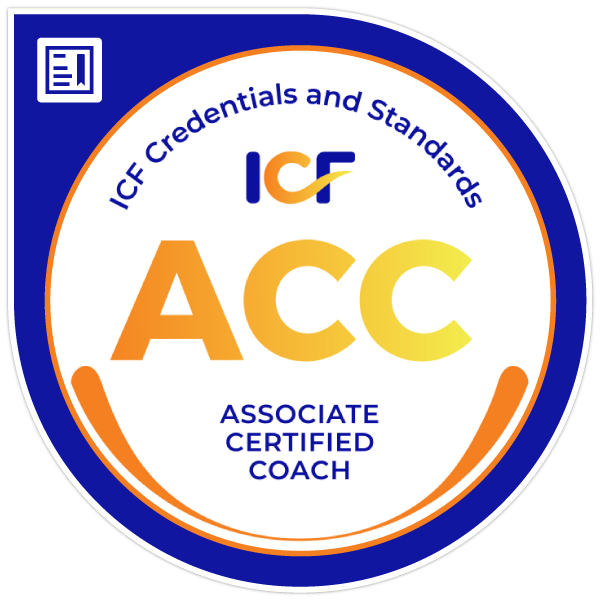 ICF Associate Certified Coach badge – symbolizing trusted, evidence-based coaching expertise