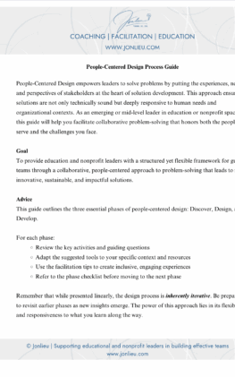 People-Centered Process Guide